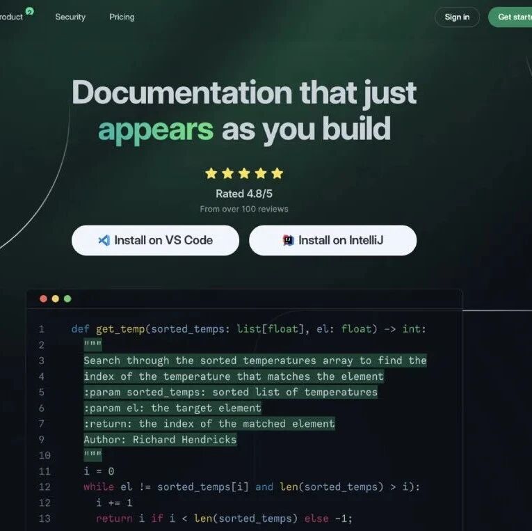 AI 从代码中自动生成注释文档