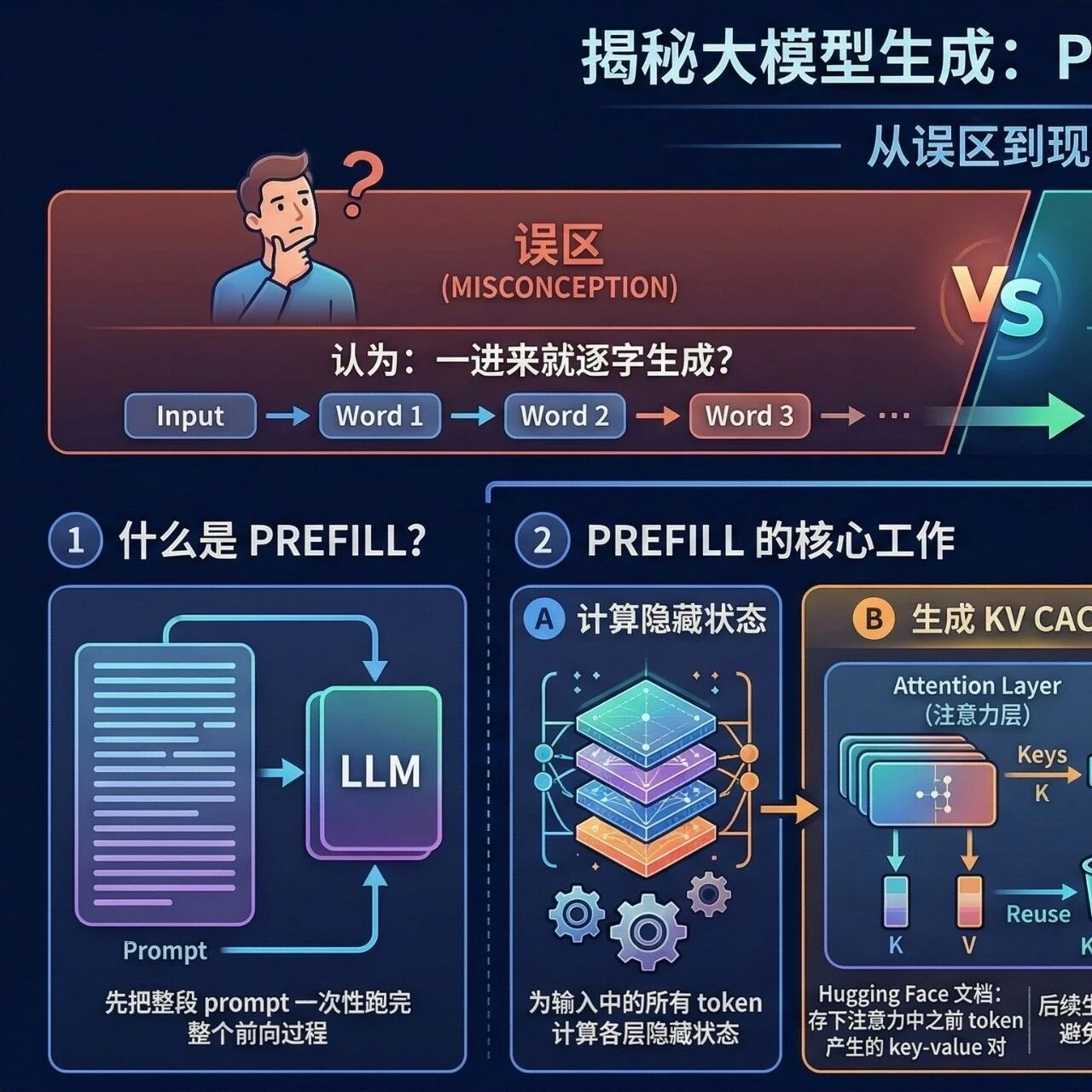昨天面试官问我：一个 Prompt 进入大模型后，内部到底发生了什么？